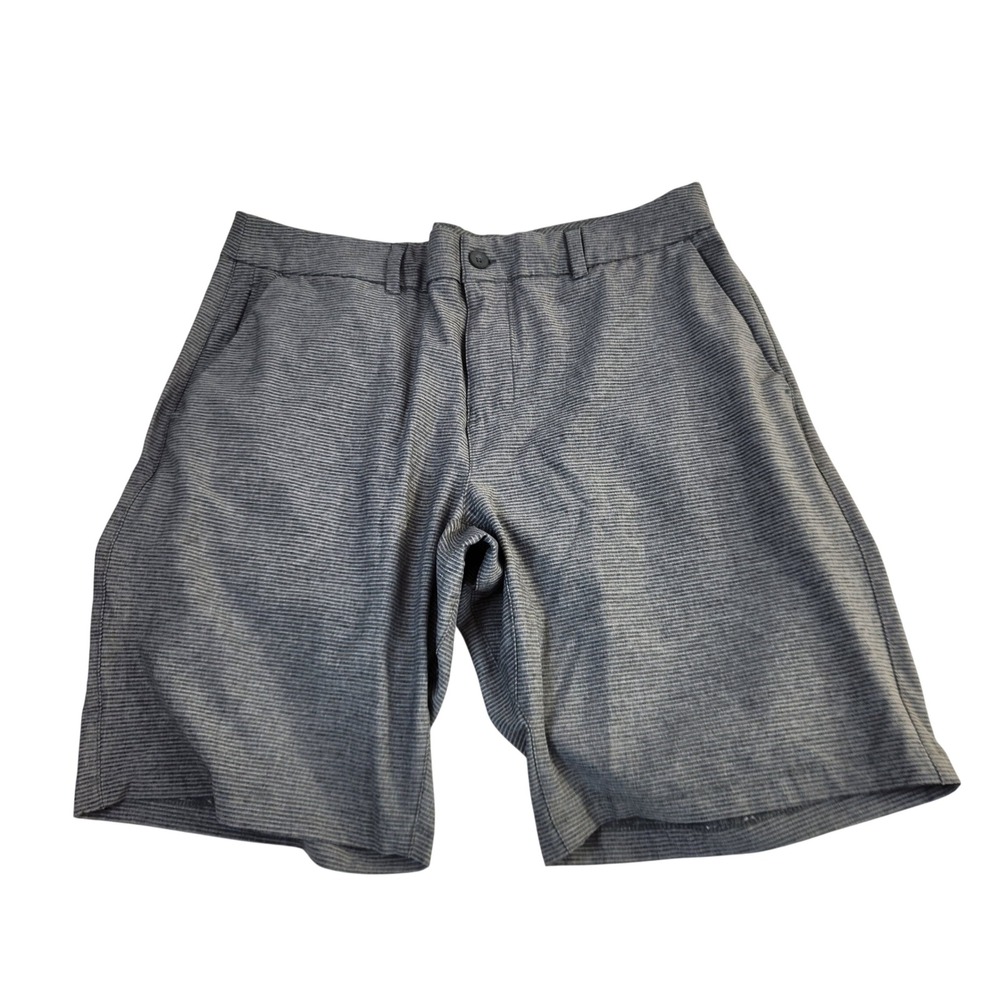Hang Ten Mens Gray Striped Hybrid Shorts Size 36 A505A812PS